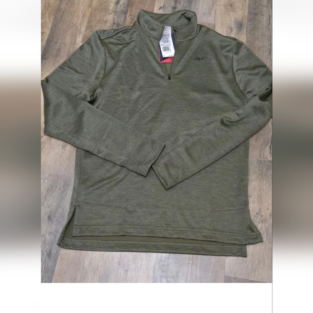 Reebok Double Knit Half Zip Size Small New With Tags